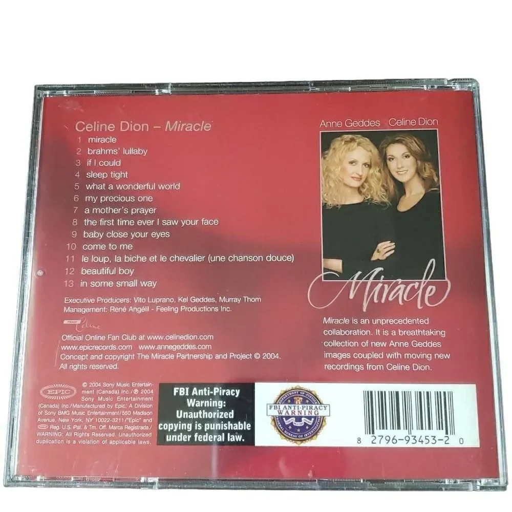 Celine Dion CD Miracle - Picture 2 of 6